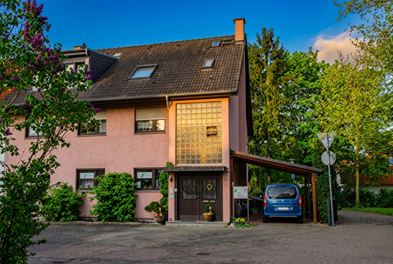 Praxishaus der Praxis für Fußgesundheit im Kandelbachweg 2 in Ladenburg